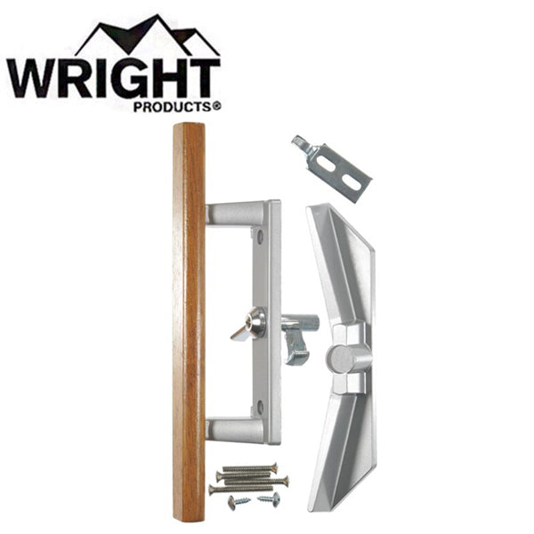 Wright - V1104 - Patio Surface Mounted Patio Door Latch - Optional Keying - Aluminum - UHS Hardware