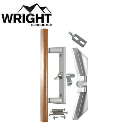 Wright - V1104 - Patio Surface Mounted Patio Door Latch - Optional Keying - Aluminum - UHS Hardware