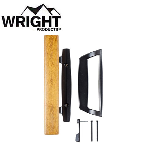 Wright - V1131BL - Patio Door Handle - For Mortise Door Systems- Black - UHS Hardware