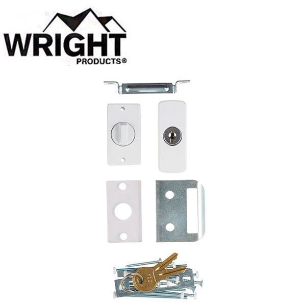 Wright - V114 - Wood / Metal Doors - Keyed Storm Door Deadlock - Optional Finish - UHS Hardware
