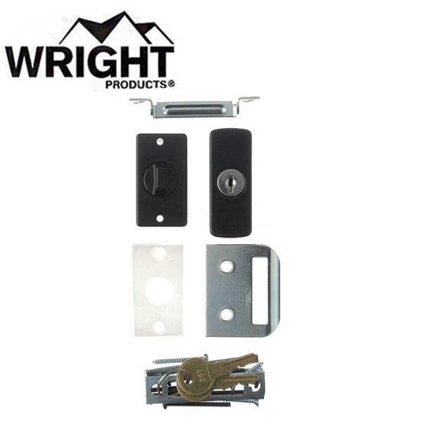 Wright - V114 - Wood / Metal Doors - Keyed Storm Door Deadlock - Optional Finish - UHS Hardware
