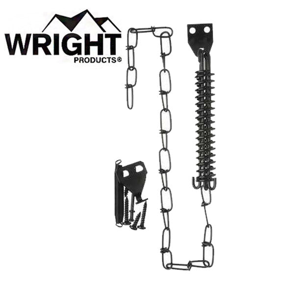 Wright - V11 - Zinc-Plated - Wind Protector Spring and Chain Door Stop - Optional Finish - UHS Hardware