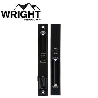 Wright - V1201BL - Flush Mount Patio Door Latch - Black - UHS Hardware