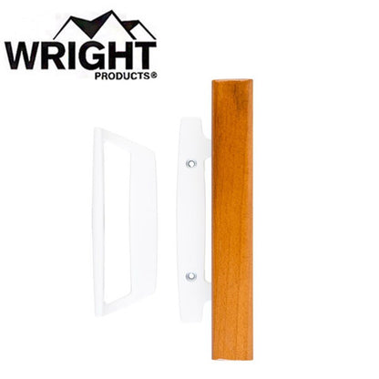 Wright - V1304WH - Mortise Patio Door Handles - White - UHS Hardware