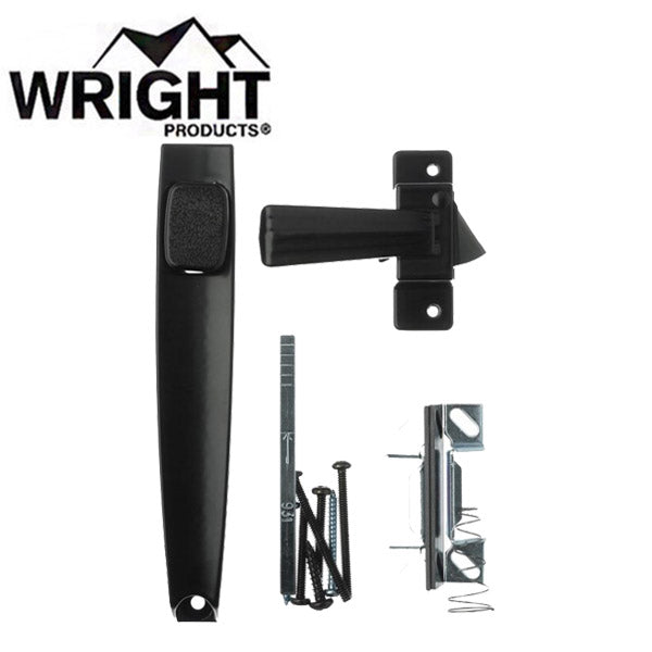 Wright - V333 - Push Button Latch For Screen and Storm Doors - Optional Finish - UHS Hardware