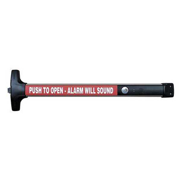 Detex - V40-EB-CD - Power Alarmed Rim Exit Device - 36" Door Width - Cylinder Dogging - 628 - Satin Aluminum - 10 Year Warranty - UHS Hardware