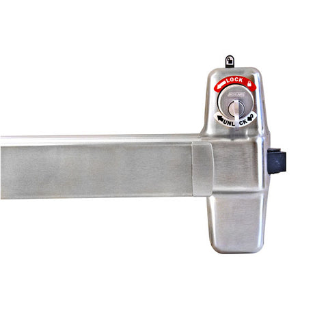 Von Duprin - 98L - Mortise Lock Exit Device - 06 Lever - Double Cylinder with Security Indicator - 3' Long - RHR - Fire Rated - Satin Chrome - Grade 1 - UHS Hardware