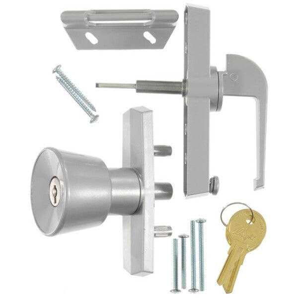 Wright - VK670 - Keyed Universal Knob Latch - Aluminum - UHS Hardware