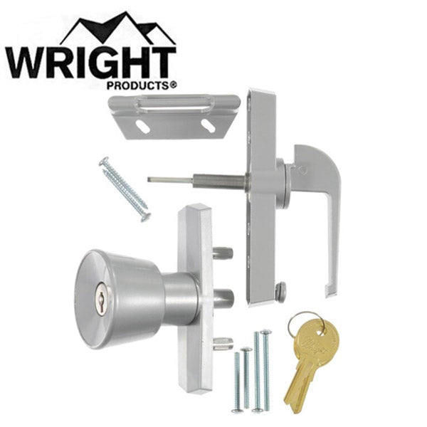 Wright - VK670 - Keyed Universal Knob Latch - Aluminum - UHS Hardware