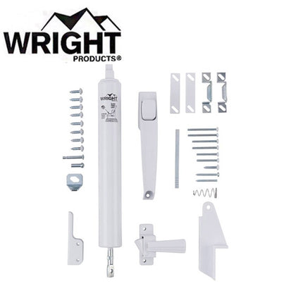 Wright - VLAN - Lanai Door Set - Push Button Latch & Standard Duty Closer with Jamb Bracket - Optional Finish - UHS Hardware