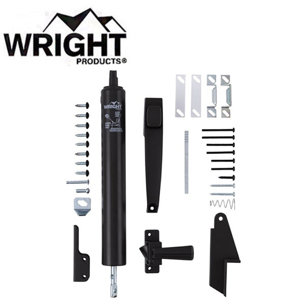 Wright - VLAN - Lanai Door Set - Push Button Latch & Standard Duty Closer with Jamb Bracket - Optional Finish - UHS Hardware