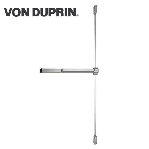 Von Duprin - 2227EO -  Surface Mounted Vertical Rod Exit Device - Exit Only - No Trim - Aluminum Finish - 3 Foot - UHS Hardware