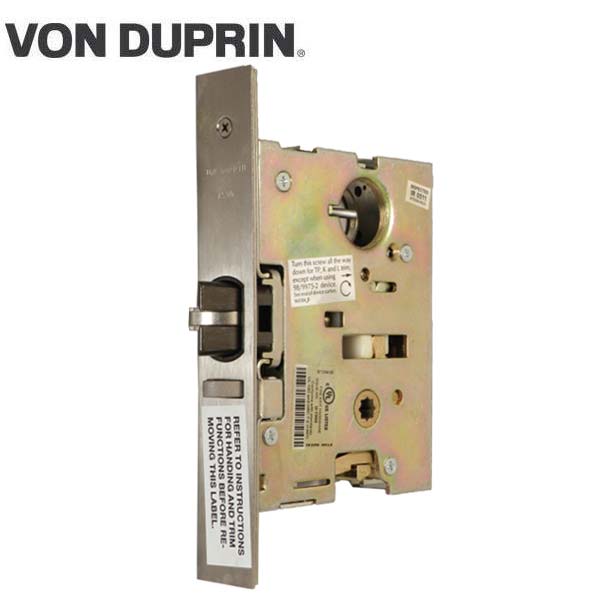 Von Duprin 75002US32D - Double Cylinder Mortise Lock - US32D - Satin ...