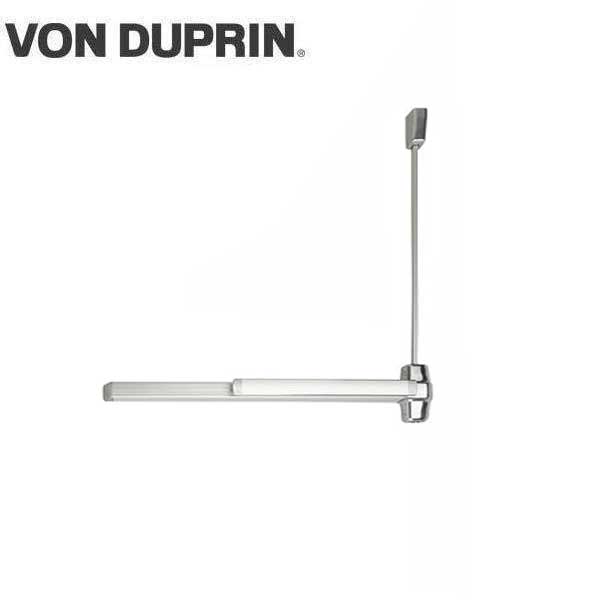Von Duprin - 9927EO - Surface Mounted Vertical Rod Exit Device - Exit Only - No Trim - Satin Chrome Finish - Optional Rods - 3 Foot - UHS Hardware