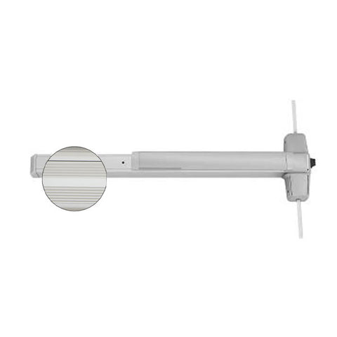 Von Duprin - 9927EO - Surface Mounted Vertical Rod Exit Device - Exit Only - No Trim - Satin Chrome Finish - 3 Foot - UHS Hardware