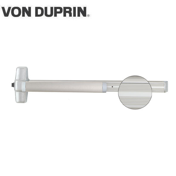 Von Duprin - 99EO - Rim Exit Device - Exit Only - No Trim - Aluminum Finish - 3 Foot - UHS Hardware