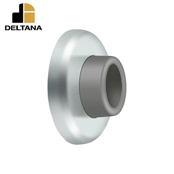 Deltana - Wall Mount Concave Flush Bumper - 2-1/2" Diameter - Optional Finish