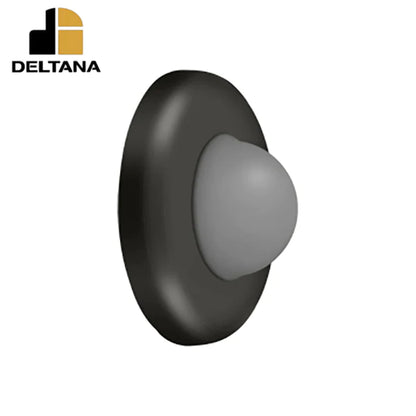 Deltana - Wall Mount Convex Flush Bumper - 2-1/2" Diameter - Optional Finish