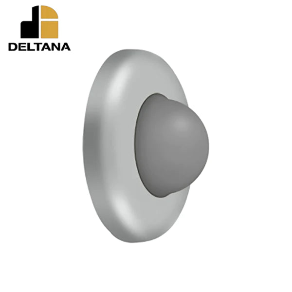 Deltana - Wall Mount Convex Flush Bumper - 2-1/2" Diameter - Optional Finish