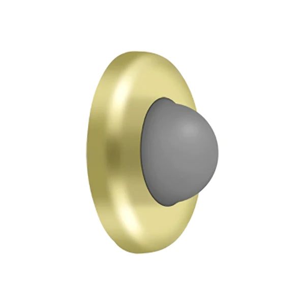 Deltana - Wall Mount Convex Flush Bumper - 2-1/2" Diameter - Optional Finish