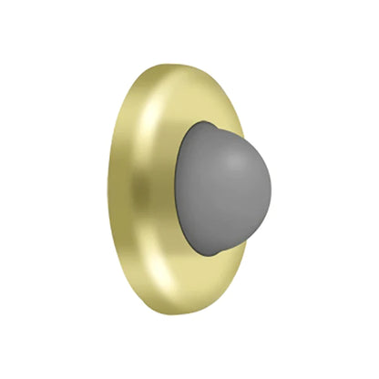 Deltana - Wall Mount Convex Flush Bumper - 2-1/2" Diameter - Optional Finish