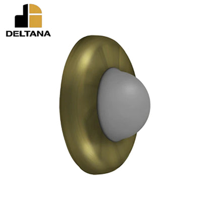 Deltana - Wall Mount Convex Flush Bumper - 2-1/2" Diameter - Optional Finish
