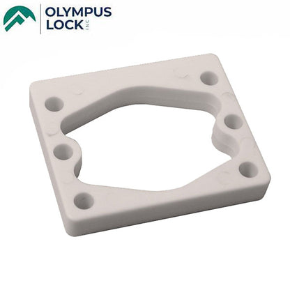 Olympus - WP22 ( 1 / 4" ) Spacer For 7/8” Barrel Diameter Locks - White Plastic - UHS Hardware