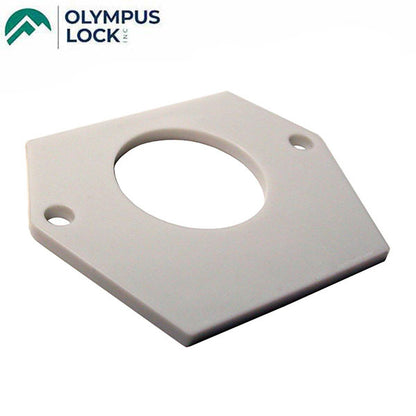 Olympus - WP725 ( 1 / 8" ) Spacer For 1-1/8” Barrel Diameter Locks - White Plastic - UHS Hardware