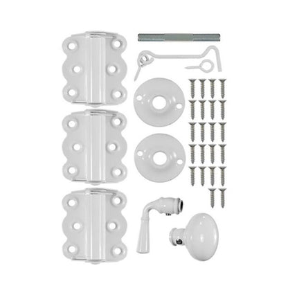 Wright - V321WH - Vinyl Screen Door Kit - 1/2"-1-3/4" Doors - Wood / Screen Doors - White - UHS Hardware