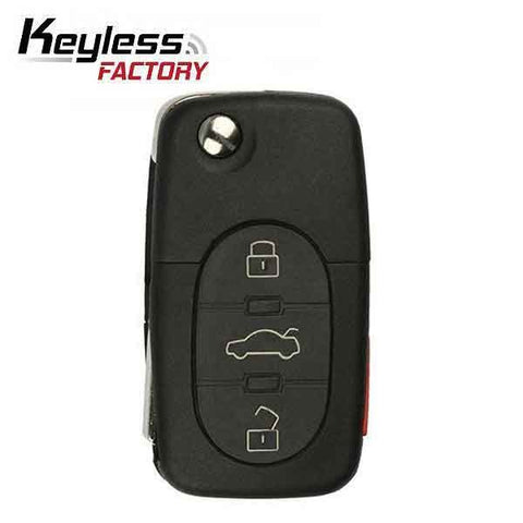 1998-2002 VW / 4-Button Flip Key / HLO1J0959753F / (RK-V-753F) - UHS Hardware