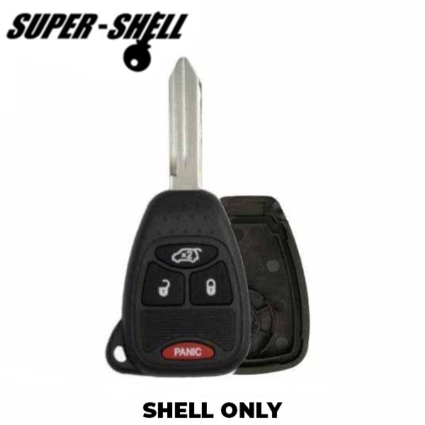 2004-2016 Chrysler / Jeep / Dodge / 4-Button Remote Head Key Shell / Y159 / OHT692427AA (RHS-CHY-083) - UHS Hardware
