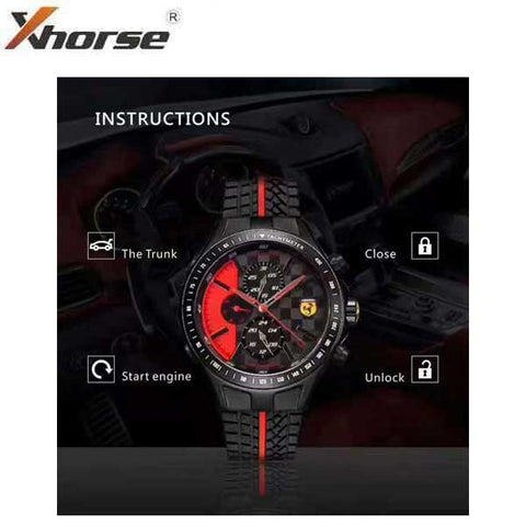 Xhorse - Quartz Universal Smart Key Watch Remote w/ Trunk & Remote Start - Program Your Car Remote To Your Watch - UHS Hardware