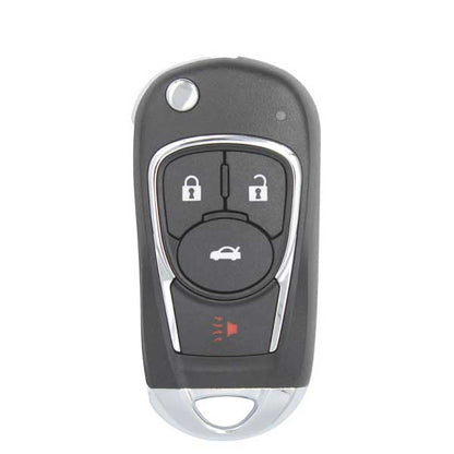 5 x Xhorse - Buick Style / 4-Button Universal Remote Flip Key for VVDI Key Tools (Wired) (Pack of 5) - UHS Hardware
