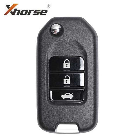Honda Style / 3-Button Universal Remote Flip Key for VVDI Key Tool (Wired) - UHS Hardware