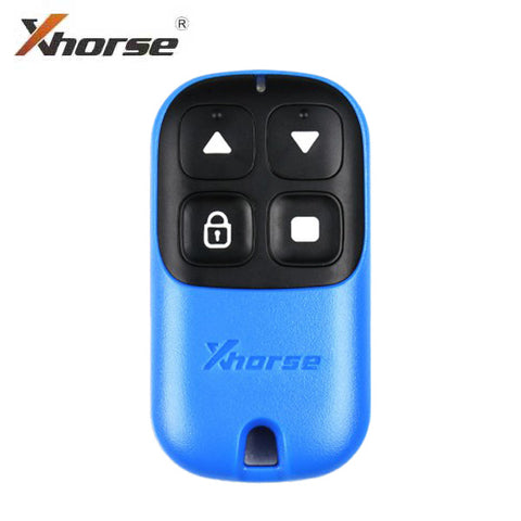 Xhorse - 4-Button Garage Door Remote Blank - Blue Finish (Wired) (XHS-XKXH04EN)