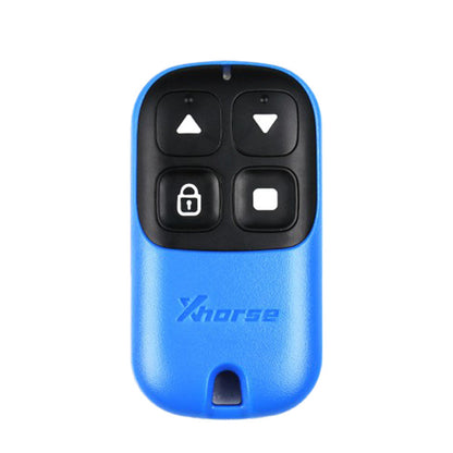 Xhorse - 4-Button Garage Door Remote Blank - Blue Finish (Wired) (XHS-XKXH04EN)