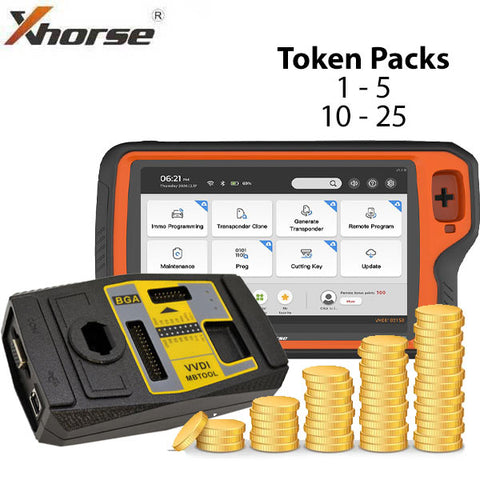 Xhorse - VVDI Token Packs for the VVDI MB & Key Tool PLUS Tablet (1/5/10/25) - UHS Hardware