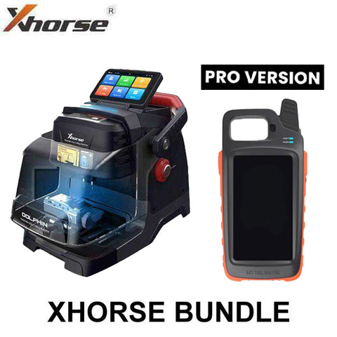 Xhorse - Complete Cut & Programming Bundle - Dolphin II XP-005L High Sec Portable Key Cutting Machine w/ Battery & VVDI Key Tool MAX Pro - UHS Hardware