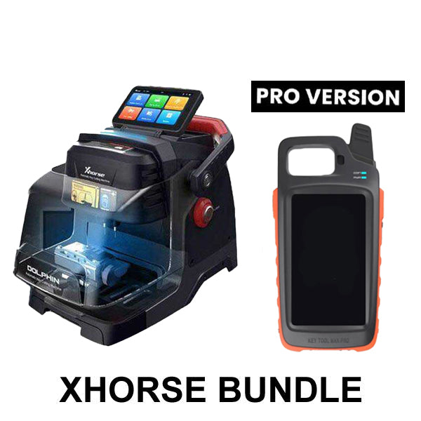 Xhorse - Complete Cut & Programming Bundle - Dolphin II XP-005L High Sec Portable Key Cutting Machine w/ Battery & VVDI Key Tool MAX Pro - UHS Hardware