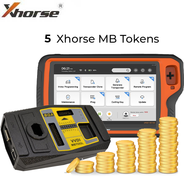 Xhorse VVDI Token for VVDI MB & Key Tool PLUS Tablet - 5 Tokens - UHS Hardware