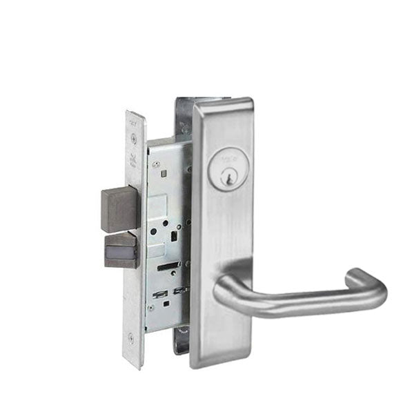 Yale - CRCN8822FL - Mortise Lock - Dormitory - Single Cylinder - Satin Chrome - Fire Rated - Grade 1 - UHS Hardware