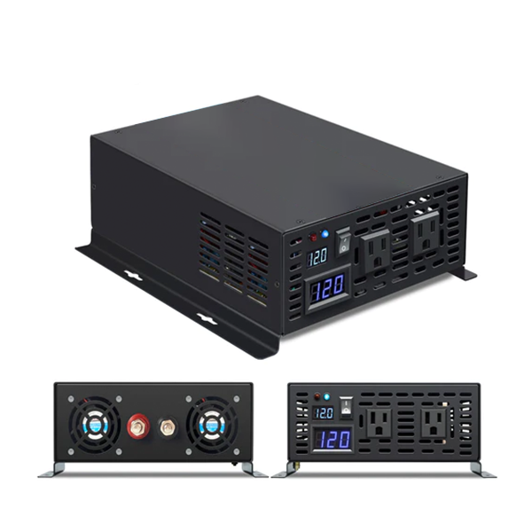 RBP - 12VDC - 1500 Watt Pure Sine Wave Inverter -  Solar Power - DC to AC - With Remote Control - No USB Ports - UHS Hardware