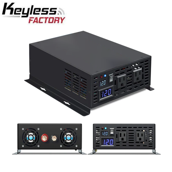 RBP - 12VDC - 1500 Watt Pure Sine Wave Inverter -  Solar Power - DC to AC - With Remote Control - No USB Ports - UHS Hardware