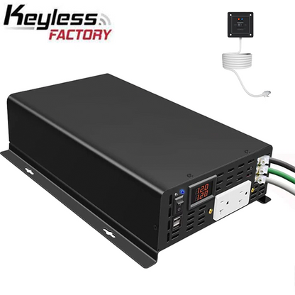 RBU5 - 12VDC - 2000 Watt Pure Sine Wave Inverter -  Solar Power - DC to AC - Optional Remote Connectivity - USB Ports - UHS Hardware