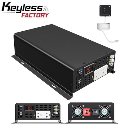 RBU5 - 12VDC - 3000 Watt Pure Sine Wave Inverter -  Solar Power - DC to AC - Optional Remote Connectivity - USB Ports - UHS Hardware