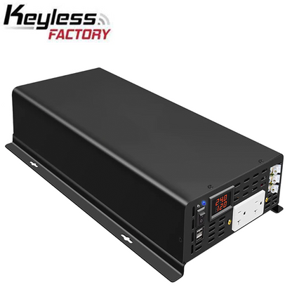 RBU5 - 12VDC - 4000 Watt Pure Sine Wave Inverter -  Solar Power - DC to AC - Optional Remote Connectivity - USB Ports - UHS Hardware