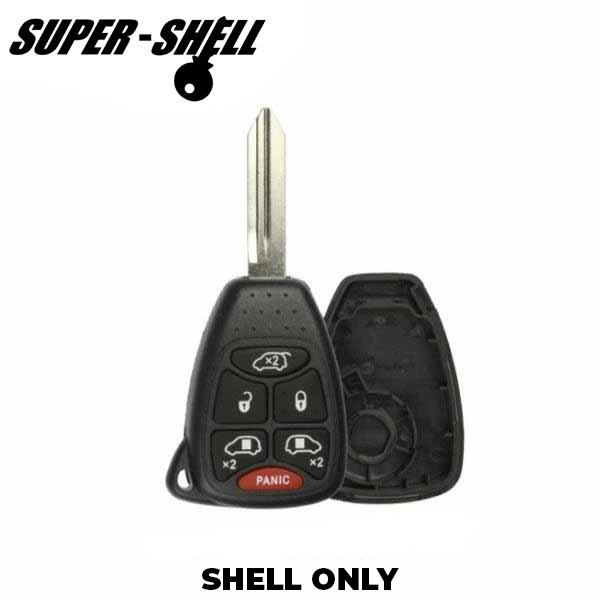 2004-2017 Chrysler / Jeep / Dodge / 6-Button Remote Head Key Shell / Y159 / M3N5WY72XX (RHS-CHY-086) - UHS Hardware