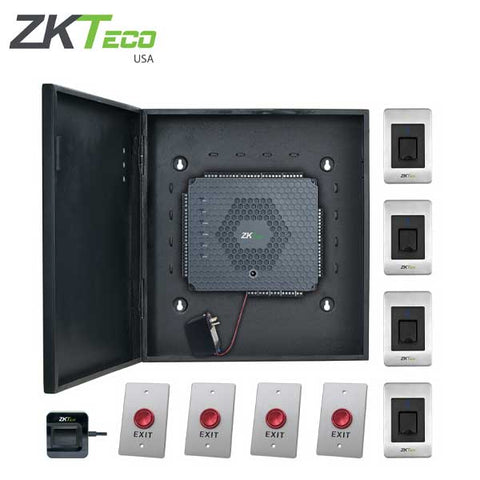 ZKTeco - ATLAS460 - Full Biometric Access Control Kit /w Fingerprint Reader  (4 Doors) - UHS Hardware