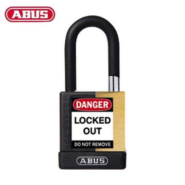 Abus - 20030 Plastic-Covered Aluminum Core Padlock 74M/40 1-1/2 Shackle Optional Keying Finish