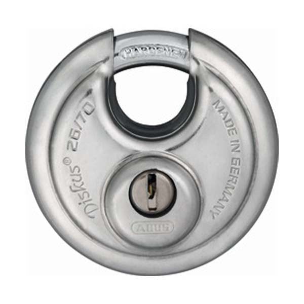 Abus - 26010 Padlock 26/70 Optional Keying Locks & Cylinders